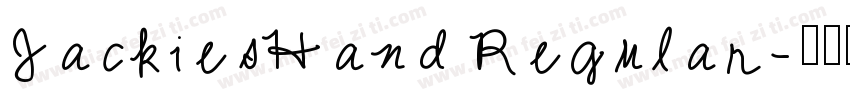 JackiesHand Regular字体转换
